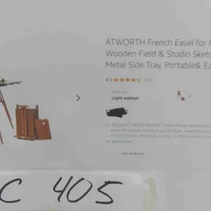 
ATWORTH French Easel for Painting, Deluxe Beech Wooden 