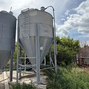 Oberg Steel Feed Hopper Bin