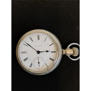 ^ Antique Rockford Watch Co. - Train Engraving on Back - Needs Cleaning