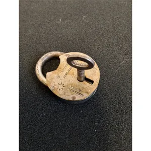 ^ Antique Handmade Lock & Key - Works