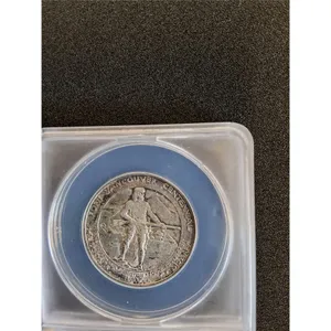 ^ Graded 1925 Fort Vancouver, American Half Dollar Coin in Case