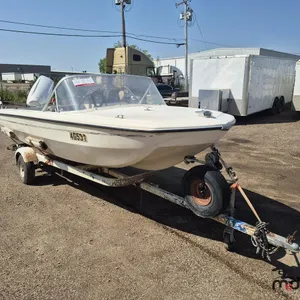 Acadian (15') Fiberglass Boat w/ Outboard Engine & Trailer
 UNRESERVED