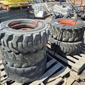 (5) Assorted Skid Steer Tires on Rims
 UNRESERVED