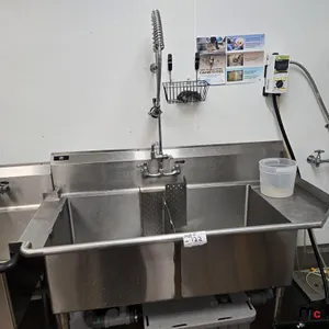 MCK 48" x 24" x 14" 2-Sink Wash Tub
 UNRESERVED