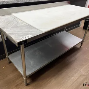 MCK Kitchen Worktable w/ Cutting Board (72"x30"x38") 
 UNRESERVED