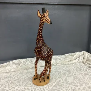 WOOD GIRAFFE W/ BABY