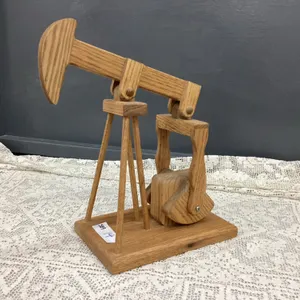 WOOD PUMP JACK W/ MOVING PARTS