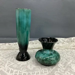 (2) BMP VASES - BOTH STAMPED