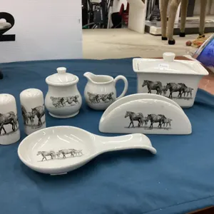 (9) PIECE BERNIE BROWN TABLEWARE