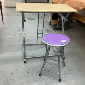 SMALL DESK &amp; STOOL