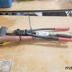 Axe, Bolt Cutters and Bat
 UNRESERVED