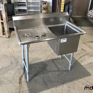 Industrial Stainless Steel Sink w/ Pipe Fittings, Accessories and Water Stoppers

 UNRESERVED