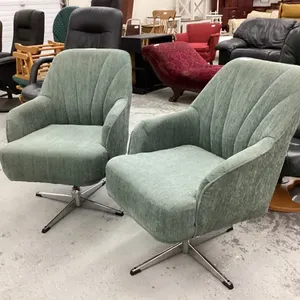 (2) SWIVEL ARM CHAIRS