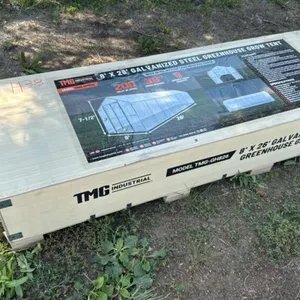 TMG StanForge-GH826  8’ x 26’ Greenhouse Grow Tent w/20 Mil Ripstop Leno Mesh PVC Cover,  H38