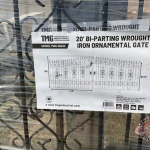 TMG StanForge-MG20 20-ft Bi-Parting Deluxe Wrought Iron Ornamental Gate,  H38