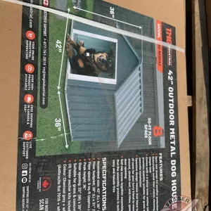 TMG StanForge-MSD42  Outdoor Metal Dog House, H38