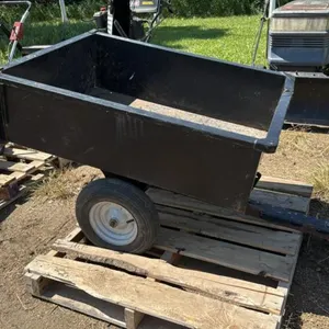 single axle metal yard wagon, H72