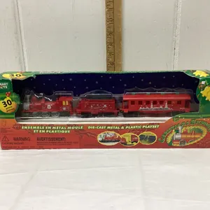 CHRISTMAS TRAIN - DIE CAST METAL AND PLASTIC