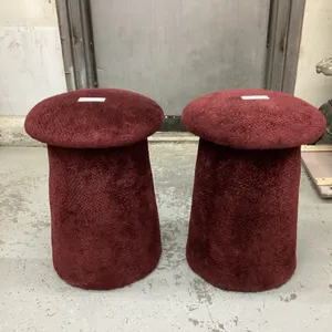 2 MUSHROOM STOOLS