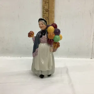 ROYAL DOULTON MINIATURE STREET VENDOR FIGURINE “BIDDY PENNY FARTHING”