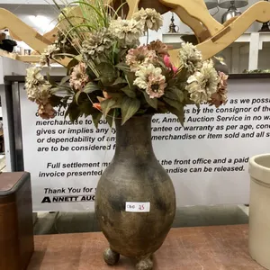 VASE WITH ARTIFICIAL FLOWERS