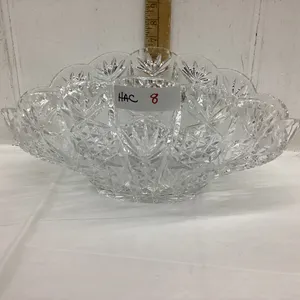 CRYSTAL FRUIT BOWL -FAN SHAPE