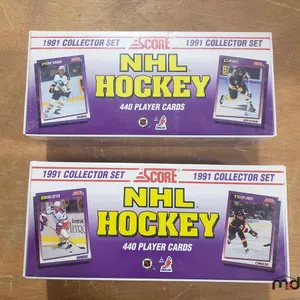 (2) Sealed 1991 NHL Hockey Score Collector Set Cards
 UNRESERVED
