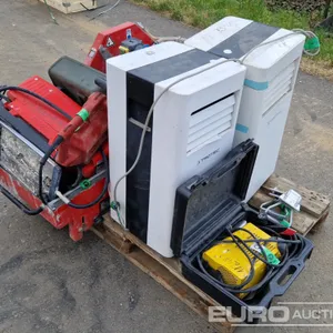 Pallet of Masonary Saw, AC (2 of), Steamer 