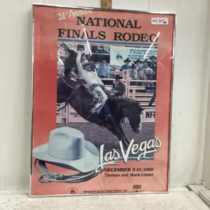 1989 FRAMED POSTER - 31ST NATIONAL FINALS RODEO