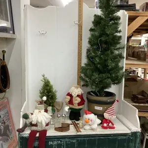 46” CHRISTMAS TREE W/COLORED LIGHTS & DECOR