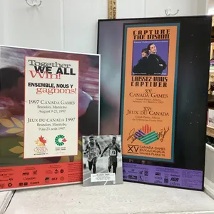 CANADA GAMES COLLECTIBLE POSTERS & BEN JOHNSON WORLD RECORD PICTURE
