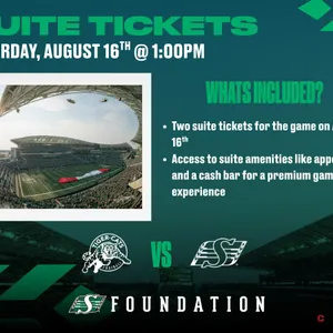 August 16th vs Hamilton Tiger-Cats
UNRESERVED