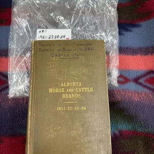 Alberta horse and cattle brands, 1921,22, 23,24