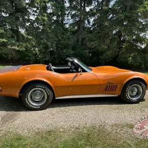 1971 Corvette Stingray convertible, 58,332 showing,  VIN:194671S100991, Owner: Trevor R Halwas, Seller: Fraser Auction ______________________