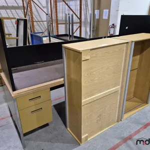 Assorted Wooden Desks and Cabinets
 UNRESERVED