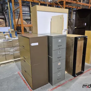 Metal File Cabinets and Wooden Desks
 UNRESERVED
