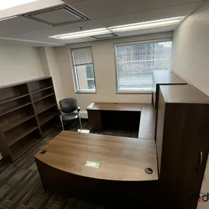 U-Shaped Desk w/ (2) Bookshelves
 UNRESERVED
