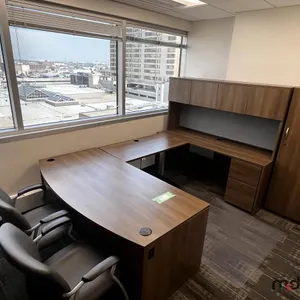 U-Shaped Desk w/ (2) Bookshelves
 UNRESERVED