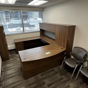 U-Shaped Desk w/ (2) Bookshelves
 UNRESERVED
