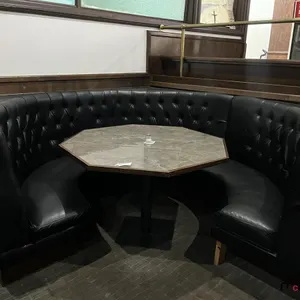 Crescent Shaped Restaurant Booth and Table
 UNRESERVED