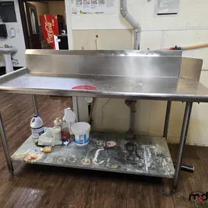 6' x 28" Stainless Prep Table
 UNRESERVED