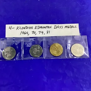 4-KLONDIKE DAYS MEDALS