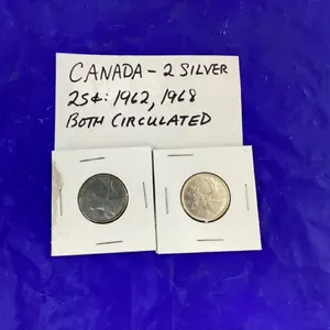 CANADA 2 SILVER QUARTERS