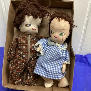 2 HANDMADE DOLLS