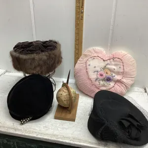 OLD HATS , HAT PIN, DESK SET