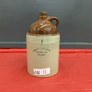 SMALL MEDALTA POTTERIES WHISKEY JUG - 1/2 GALLON