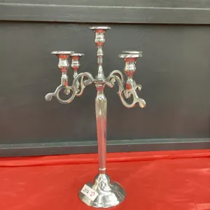 SILVER IN COLOR CANDLEABRA