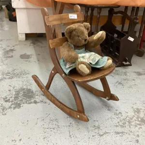 CHILDS ROCKER W/ TEDDY
