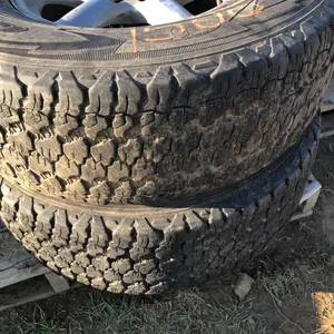 Four wrangler truck tires on GM Rims