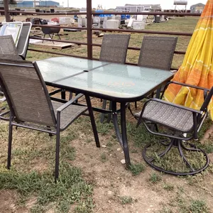PATIO TABLE-GLASS TOP